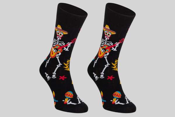 mumka-Calcetines-mujer-Calcetines Media Caña Calaveras Talla 41-46