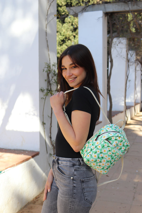 mumka-Bolso-mujer-Mochila Mini Margaritas