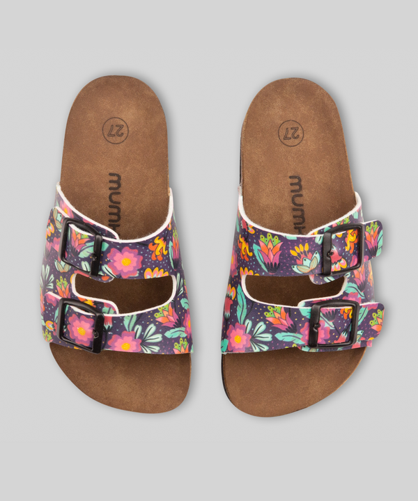 mumka-Calzado-mujer-Sandalias Muchas Flores de Colores
