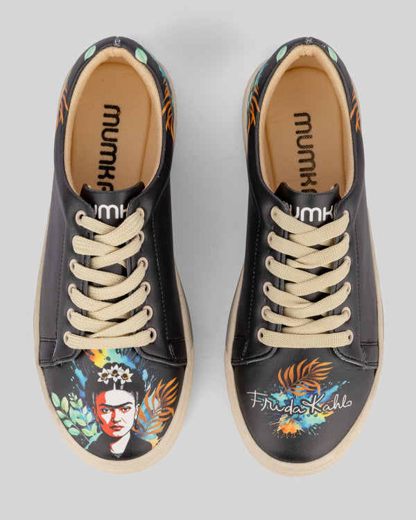 mumka-Calzado-mujer-Zapatillas de Frida Kahlo Black