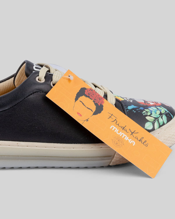 mumka-Calzado-mujer-Zapatillas de Frida Kahlo Black