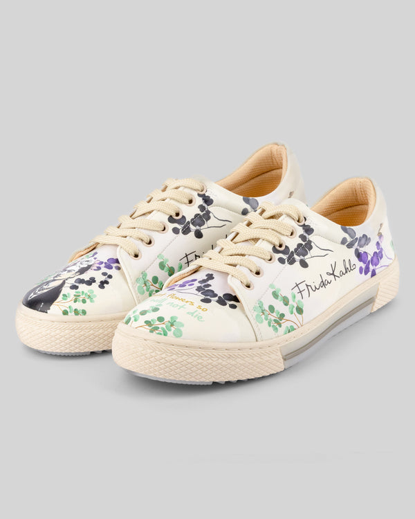 mumka-Calzado-mujer-Zapatillas de Frida Kahlo I Paint Flowers
