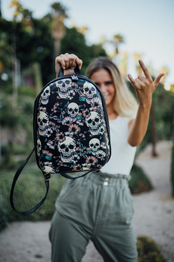 mumka-Bolso-mujer-Mochila Calavera